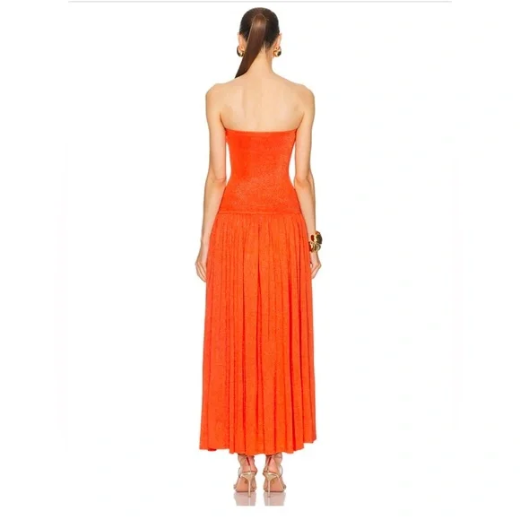 ZIMMERMANN Tranquility pleated strapless maxi dress - Picture 4 of 10